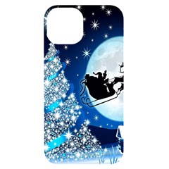 Merry Christmas Iphone 14 Black Uv Print Case by Sarkoni