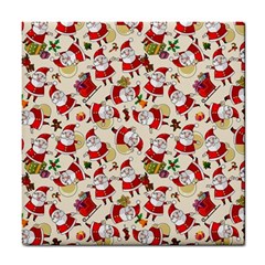 Christmas  Santa Claus Patterns Tile Coaster by Sarkoni