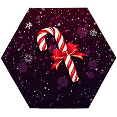 Christmas Lollipop Bowknot Celebrations Wooden Puzzle Hexagon by Sarkoni