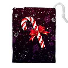 Christmas Lollipop Bowknot Celebrations Drawstring Pouch (4xl) by Sarkoni