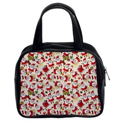 Christmas  Santa Claus Patterns Classic Handbag (two Sides) by Sarkoni