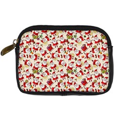 Christmas  Santa Claus Patterns Digital Camera Leather Case by Sarkoni