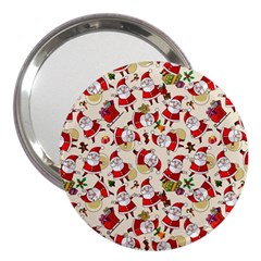 Christmas  Santa Claus Patterns 3  Handbag Mirrors by Sarkoni