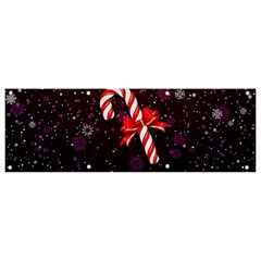 Christmas Lollipop Bowknot Celebrations Banner And Sign 9  X 3  by Sarkoni