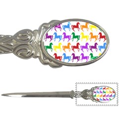 Colorful Horse Background Wallpaper Letter Opener by Amaryn4rt