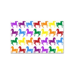 Colorful Horse Background Wallpaper Sticker Rectangular (10 Pack) by Amaryn4rt