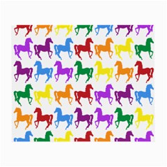 Colorful Horse Background Wallpaper Small Glasses Cloth by Amaryn4rt