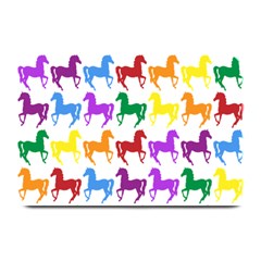 Colorful Horse Background Wallpaper Plate Mats by Amaryn4rt