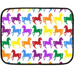 Colorful Horse Background Wallpaper Fleece Blanket (mini) by Amaryn4rt