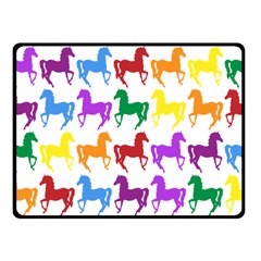 Colorful Horse Background Wallpaper Fleece Blanket (small) by Amaryn4rt