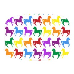 Colorful Horse Background Wallpaper Mini Square Pill Box by Amaryn4rt