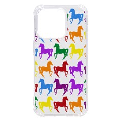 Colorful Horse Background Wallpaper Iphone 14 Pro Tpu Uv Print Case by Amaryn4rt