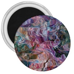 Blended Waves 3  Magnets by kaleidomarblingart