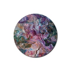 Blended Waves Rubber Coaster (round)