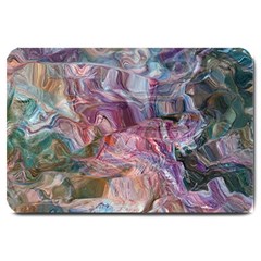 Blended Waves Large Doormat by kaleidomarblingart