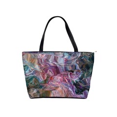 Blended Waves Classic Shoulder Handbag by kaleidomarblingart