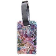 Blended Waves Luggage Tag (two Sides) by kaleidomarblingart