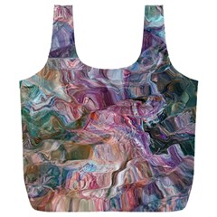 Blended Waves Full Print Recycle Bag (xxxl) by kaleidomarblingart