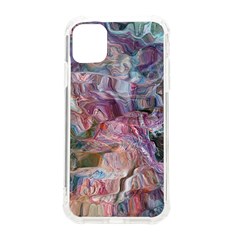 Blended Waves Iphone 11 Tpu Uv Print Case by kaleidomarblingart