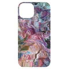 Blended Waves Iphone 14 Black Uv Print Case by kaleidomarblingart