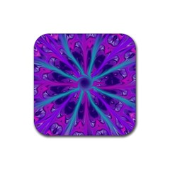 Wallpaper Tie Dye Pattern Rubber Coaster (square) by Ravend