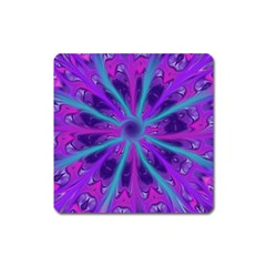 Wallpaper Tie Dye Pattern Square Magnet by Ravend