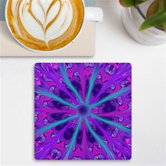 Wallpaper Tie Dye Pattern Uv Print Square Tile Coaster  by Ravend