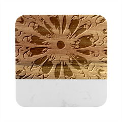 Wallpaper Tie Dye Pattern Marble Wood Coaster (square)