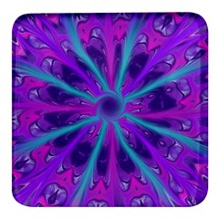 Wallpaper Tie Dye Pattern Square Glass Fridge Magnet (4 Pack) by Ravend