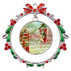 Dscf3247 Metal X mas Wreath Ribbon Ornament by bestdesignintheworld