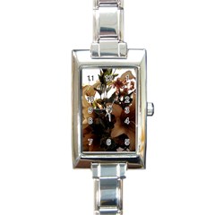 Lilies-1-1 Rectangle Italian Charm Watch by bestdesignintheworld