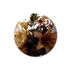 Lilies-1-1 Magnet 3  (round) by bestdesignintheworld