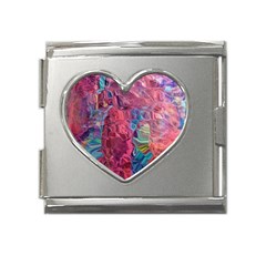 Blend 10-11 Liquify I Vibrance Mega Link Heart Italian Charm (18mm)