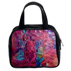 Blend 10-11 Liquify I Vibrance Classic Handbag (two Sides) by kaleidomarblingart