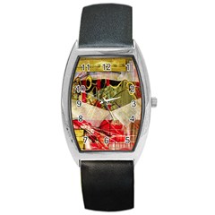 Collage Barrel Style Metal Watch