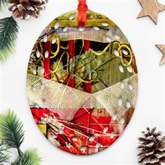 Collage Ornament (oval Filigree) by bestdesignintheworld