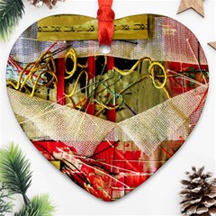 Collage Heart Ornament (two Sides)