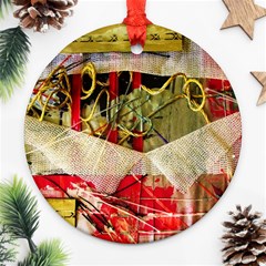 Collage Round Ornament (two Sides)