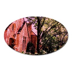 Hot Day In  Dallas-6 Oval Magnet by bestdesignintheworld