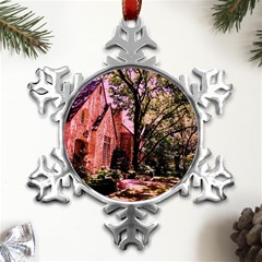 Hot Day In  Dallas-6 Metal Small Snowflake Ornament by bestdesignintheworld