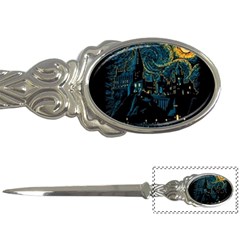 Castle Starry Night Van Gogh Parody Letter Opener by Sarkoni