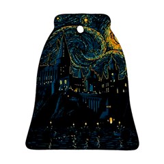 Castle Starry Night Van Gogh Parody Ornament (bell) by Sarkoni