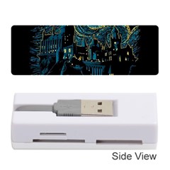 Castle Starry Night Van Gogh Parody Memory Card Reader (stick) by Sarkoni