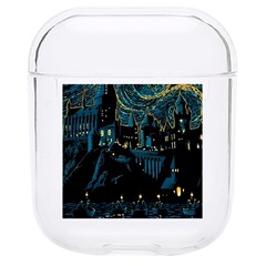 Castle Starry Night Van Gogh Parody Hard Pc Airpods 1/2 Case by Sarkoni