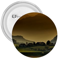 Mountains Village Trees Hills 3  Buttons by Sarkoni