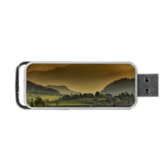 Mountains Village Trees Hills Portable Usb Flash (two Sides) by Sarkoni