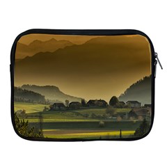 Mountains Village Trees Hills Apple Ipad 2/3/4 Zipper Cases by Sarkoni