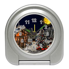 Christmas Landscape Travel Alarm Clock by Sarkoni