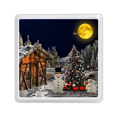 Christmas Landscape Memory Card Reader (square) by Sarkoni