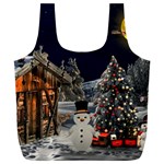 Christmas Landscape Full Print Recycle Bag (XL) Front